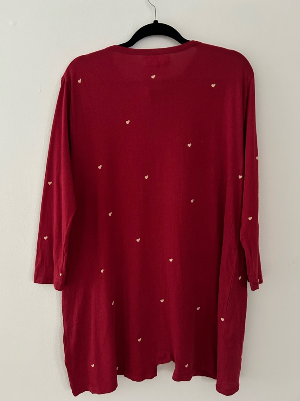 The Great Sleep THE HENLEY ROMPER Red WITH VALENTINE HEARTS - Picture 4 of 5